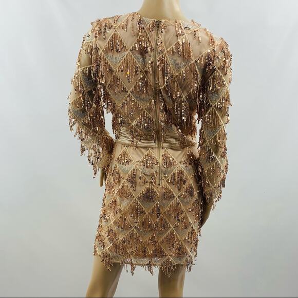 Vintage Shero Pink Sequin Mini Dress - Picture 6 of 8